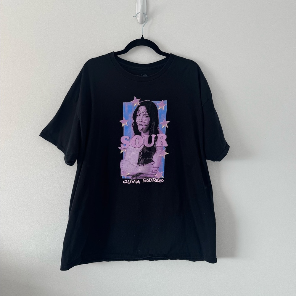 Olivia Rodrigo SOUR Graphic T-Shirt Black Official Merch Size XXL